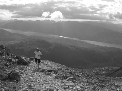 Mikel Knippenberg op Ben Nevis